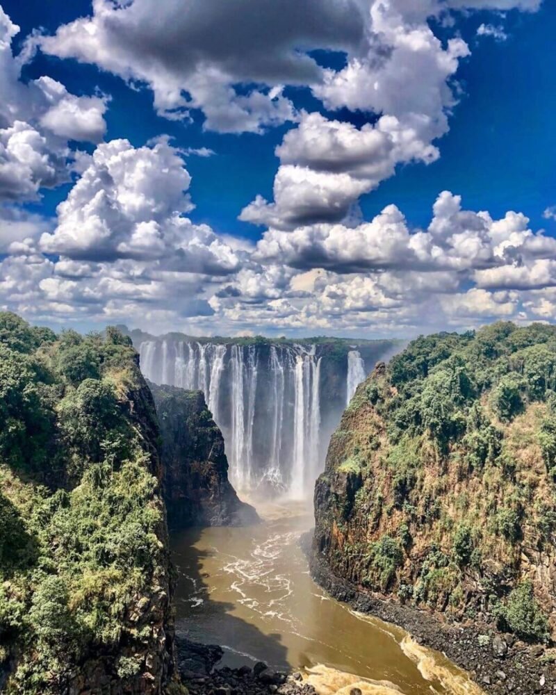 водопад виктория в зимбабве