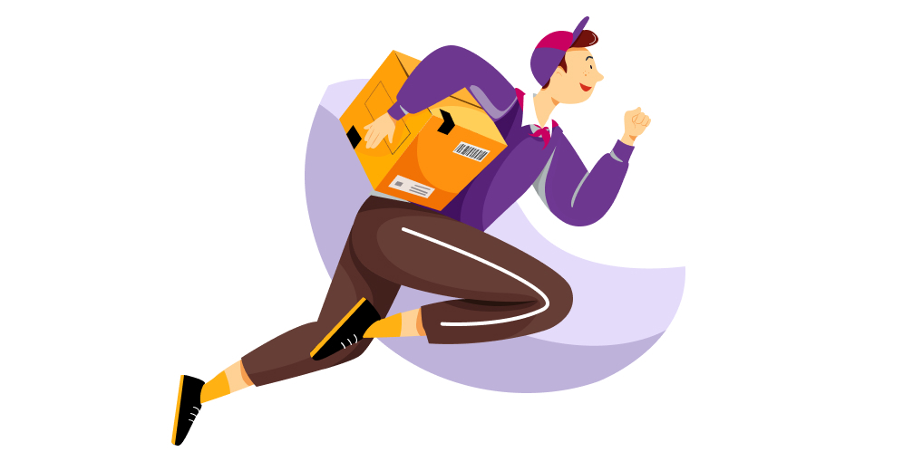 симпатичный курьер. курьер доставщик. самозанятой пеший курьер. одежда курьера. пеший курьер.