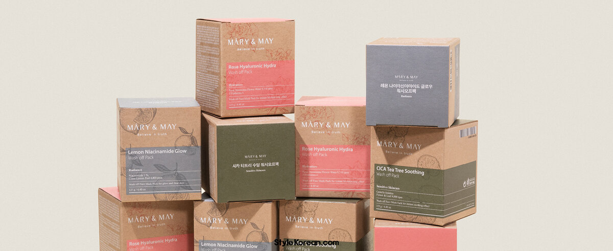 Mary&May использует только переработанную бумагу для упаковки продуктов и экологически чистые соевые чернила. 