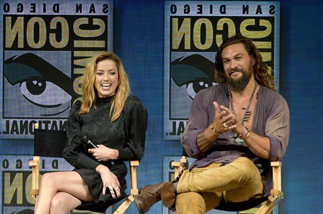 Эмбер Херд и Джейсон Момоа на ComicCon 2018