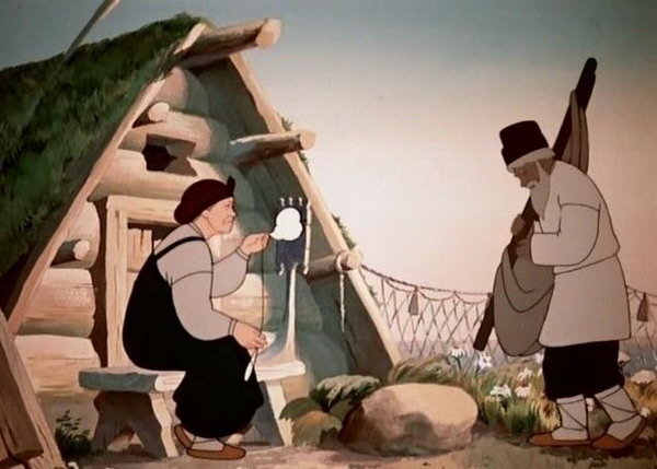 Кадр из советского мультфильма 1950 года.
