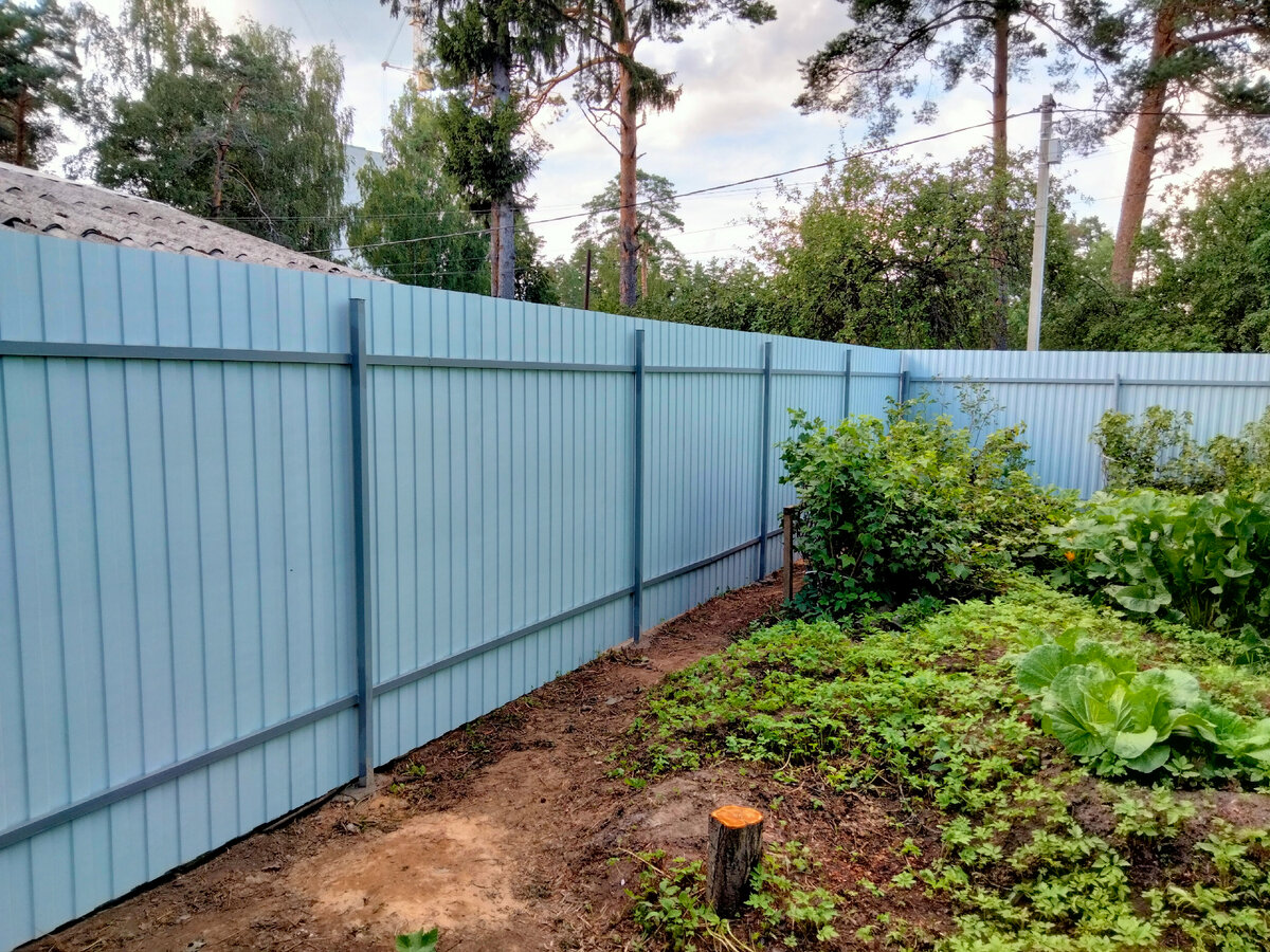 Забор из профнастила