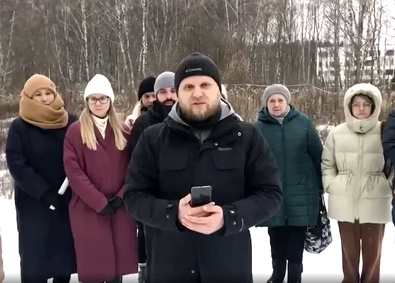    Жители ЖК «Саларьево парк» протестуют против уничтожения лесопарка ради строительства храма