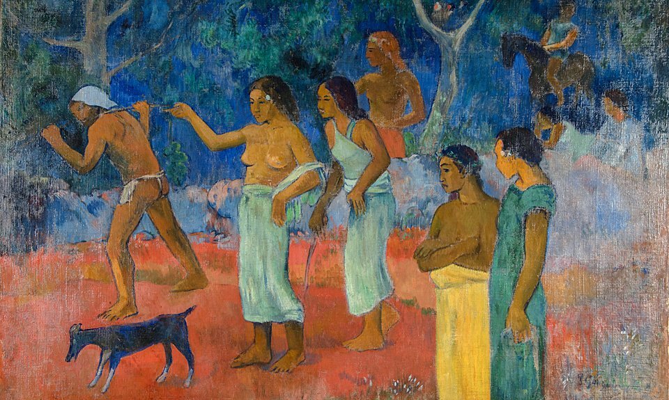 Поль Гоген «Сцена из жизни таитян». 1896