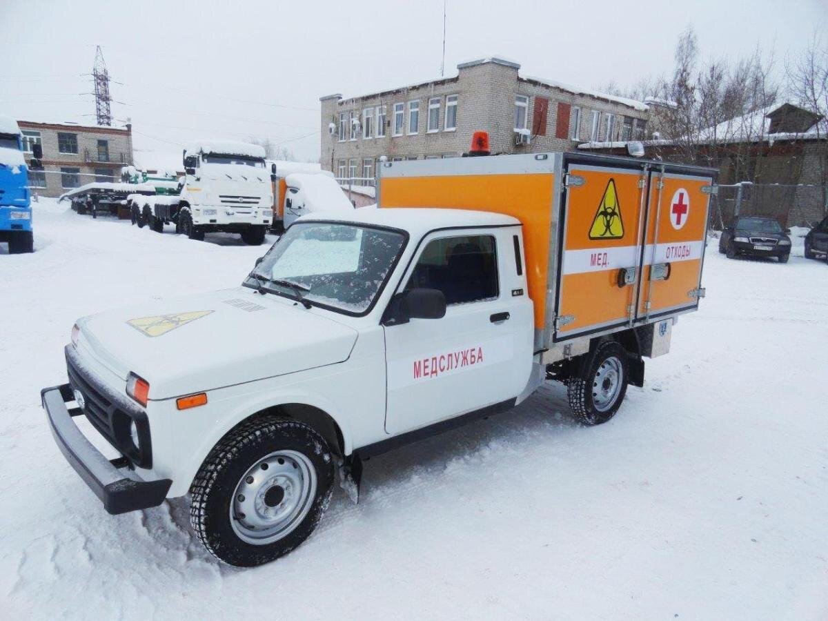 Автомобиль для перевозки медицинских отходов на шасси ВИС 2346