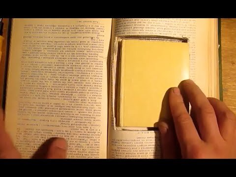 Как сделать тайник из книги?