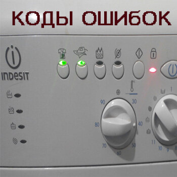 Коды ошибок стиральных машин Индезит (Indesit)