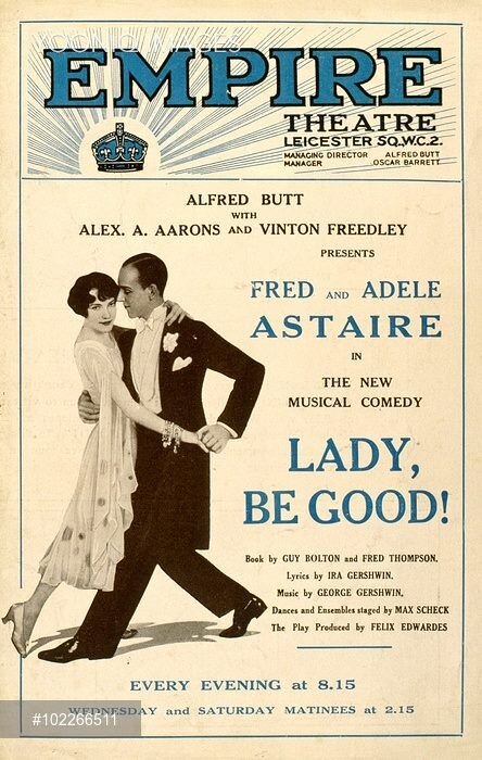 На фото исполнители главных ролей: брат и сестра Фред и Адель Астер