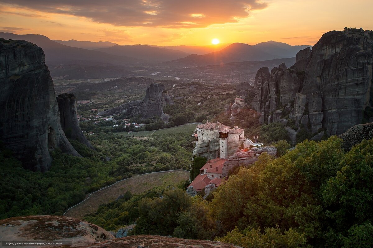 Монастырь Святого Стефана Метеоры скалы Греция