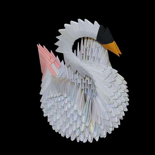 Мастер-класс Поделка изделие Оригами китайское модульное Мастер-класс двойного лебедя Бумага