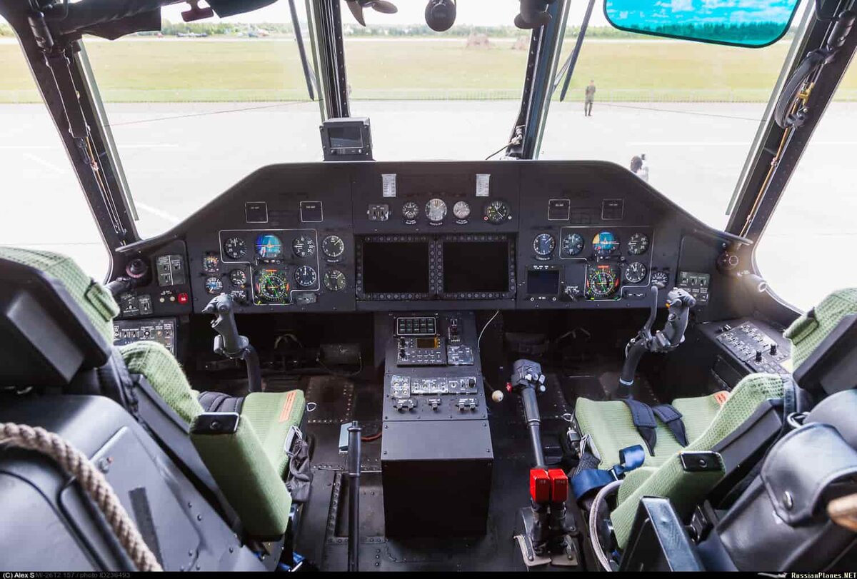 Стеклянная кабина вертолёта Ми-26Т2В