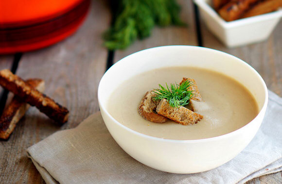 Суп-пюре из сухих белых грибов, пошаговый рецепт с фото