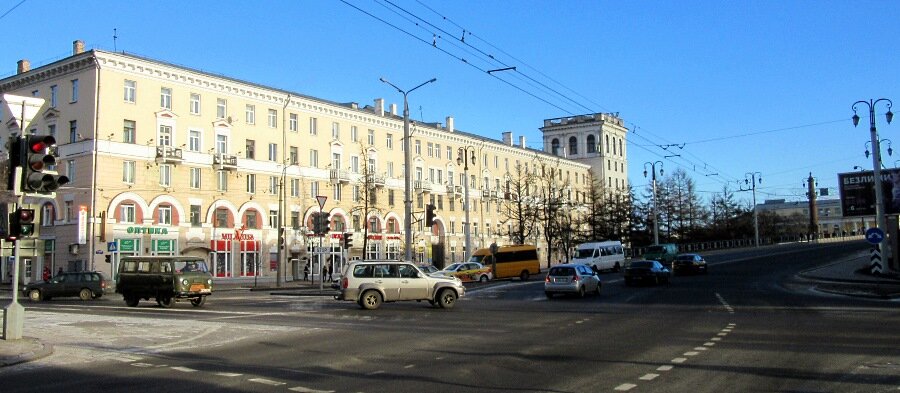 Витебск. Въезд на мост через Западную Двину.