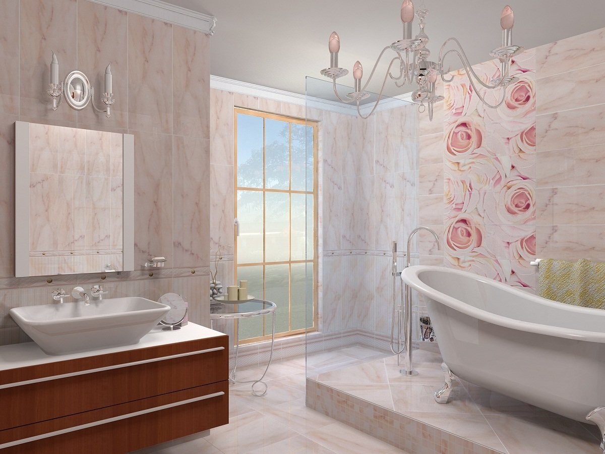 3Д панели в интерьере ванной: фото дизайна ванной с 3d панелями | Sticker Wall