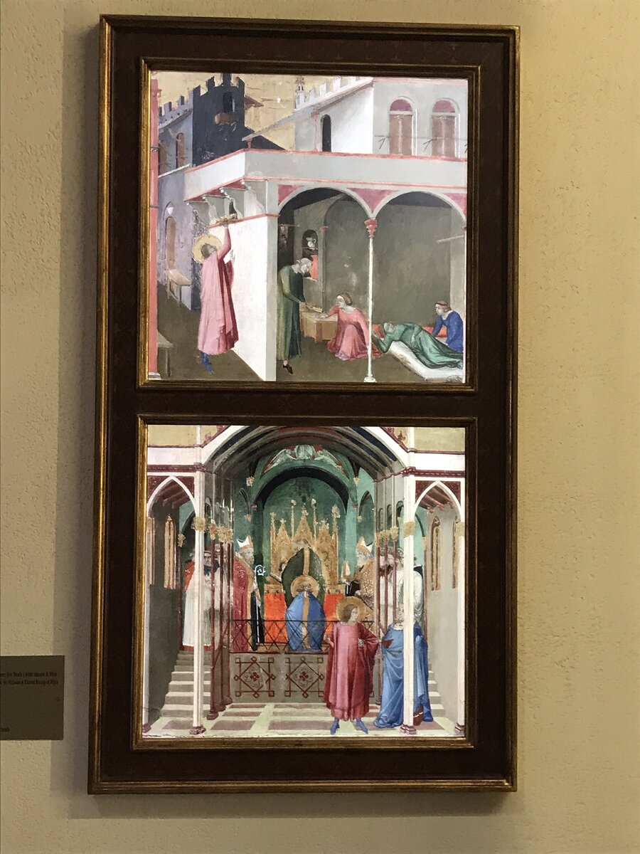 Картины о жизни Святого Николая Чудотворца в базилике  Святого Николая Чудотворца в городе Бари на юге Италии. 