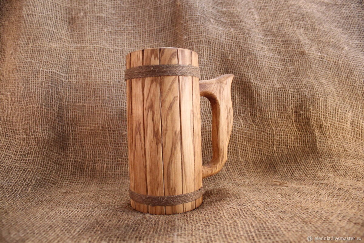 Кружка дубовая