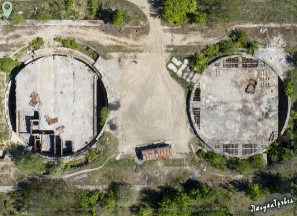 Глубина каждого круга 30 метров