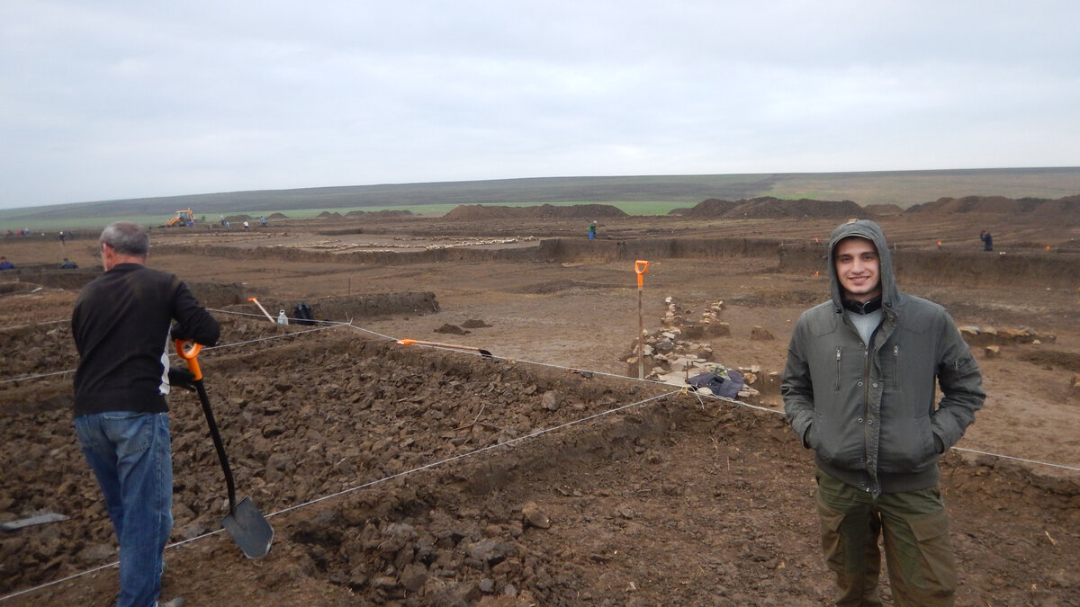 Вот так выглядел раскоп