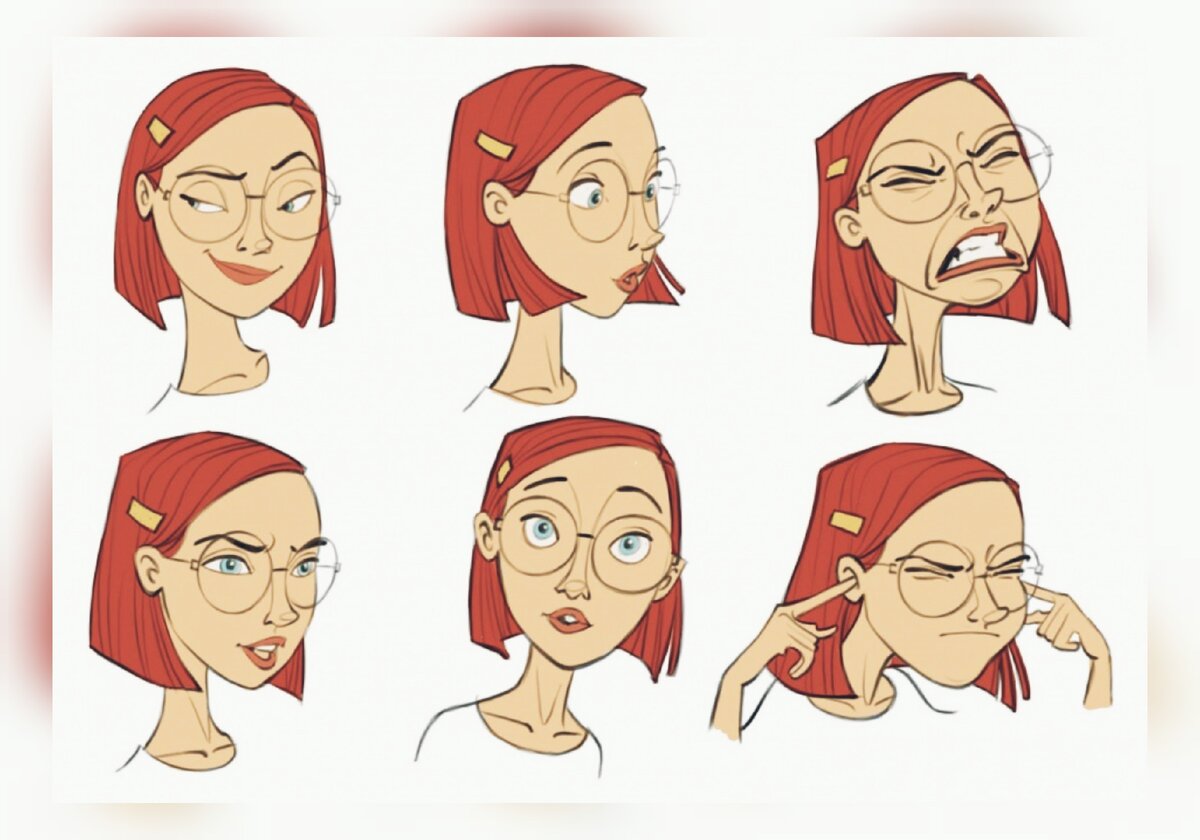 На картинке изображены разные виды характера 