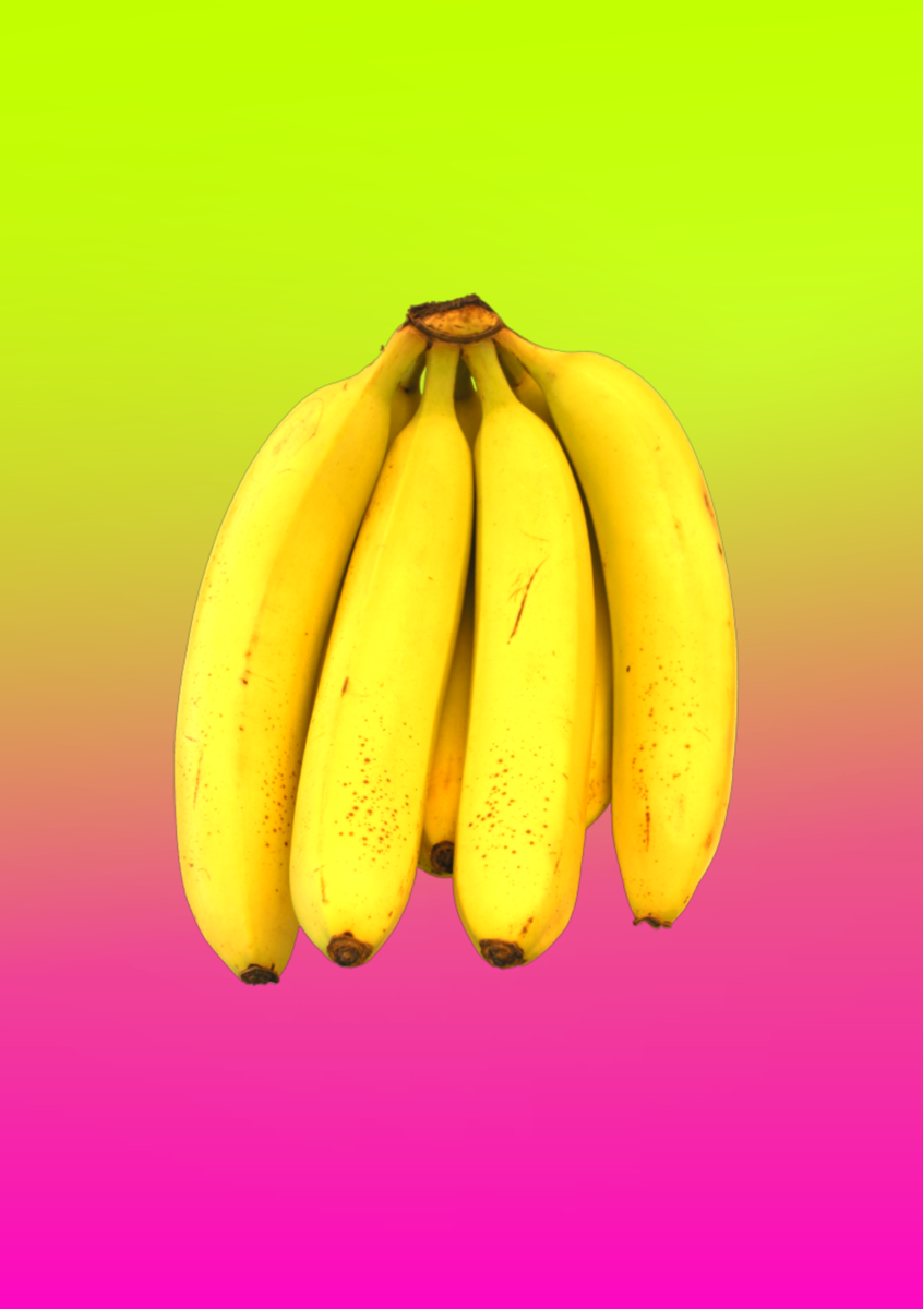 Включи про банан. Банан. Желтый банан. Разноцветные бананы. Сочный банан.