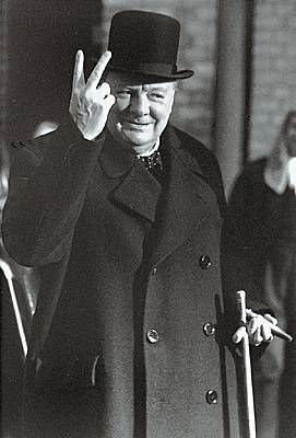 English Primeminister Sir Winston Churchill