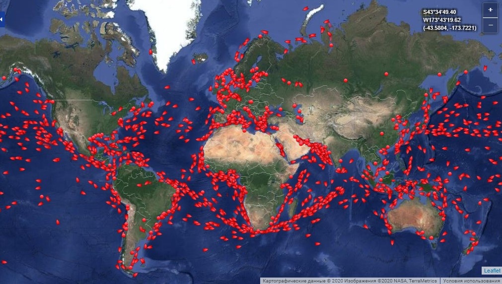 Передвижение танкеров