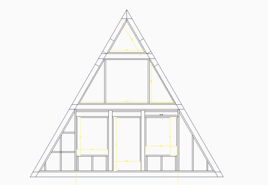 Проект дома a frame с детальными чертежами