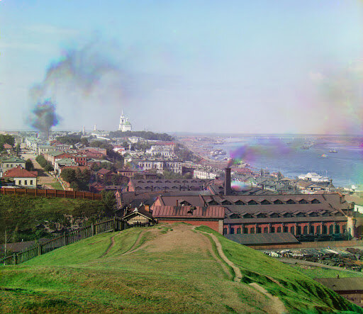 Фотографии Прокудина-Горского-Общий вид на г. Пермь с Городских Горок.1909г