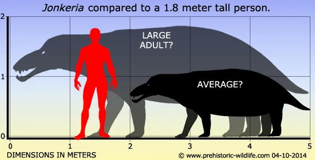 Metres tall. Джонкерия. Титанозухи. Диноцефалы. Титанозух Ферокс