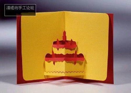 Как сделать открытку с Днём рождения «торт» в технике «Киригами»