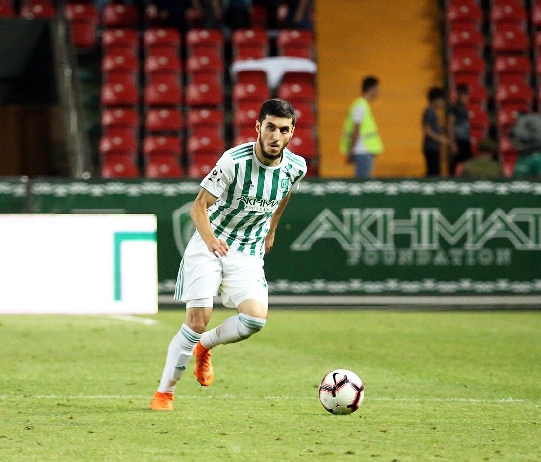 Магомед Мусалов во время карьеры в "Ахмате"