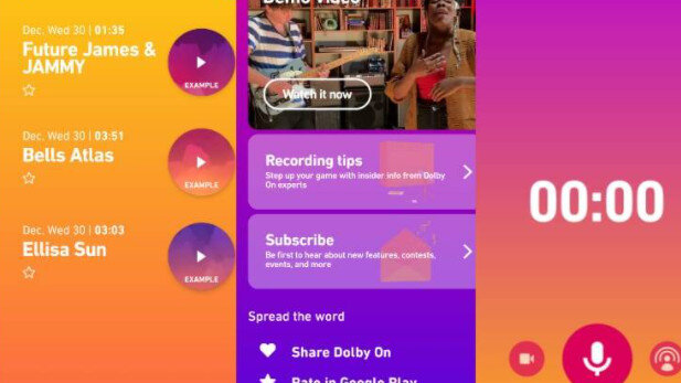 Приложение Dolby On измеряет фоновый шум во время записи и удаляет любые нежелательные звуки