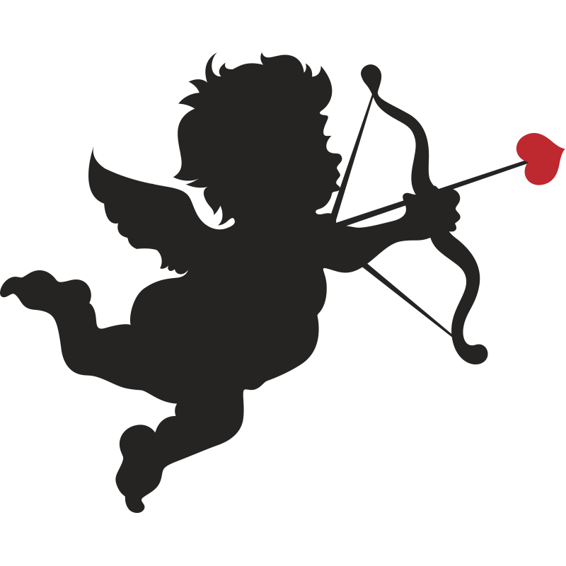 стрела амура. кубидон. ангелы амуры купидоны. ангелочек силуэт. стрела купидона.