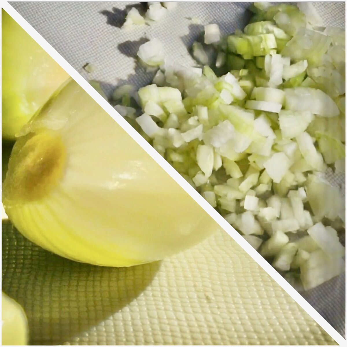 Лук мелко нарезать