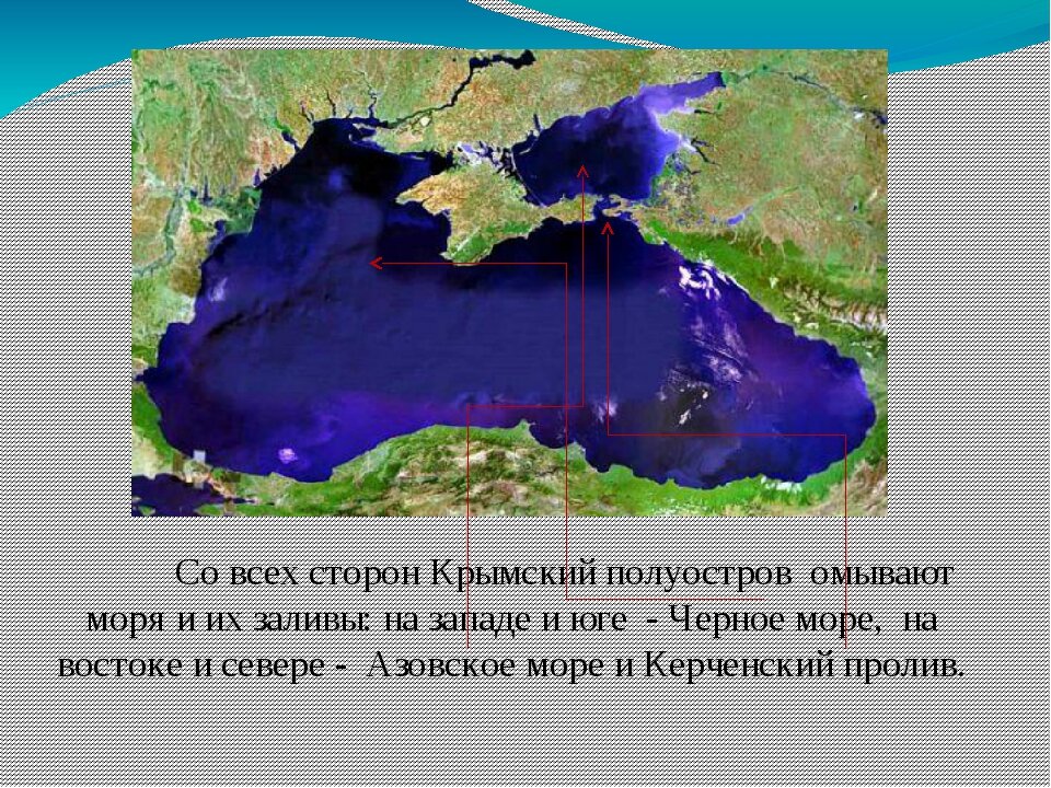 Полуостров крым омывается морями. Моря омывающие Крым.