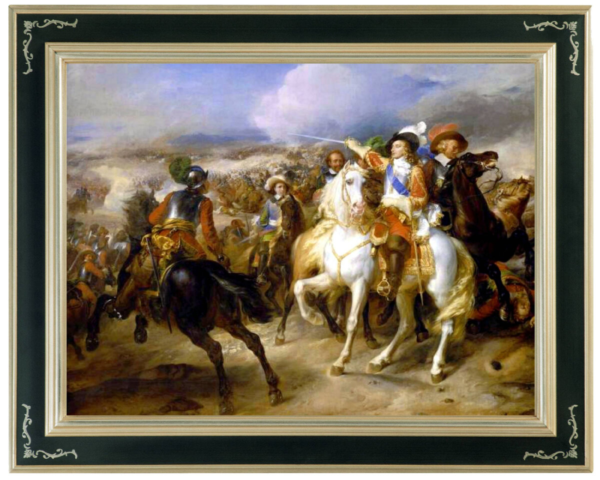 Битва при Лансе, 20 августа 1648 г. Художник Жан-Пьер Франк  (1774–1860). Версальский Дворец. Франция. Из открытых источников