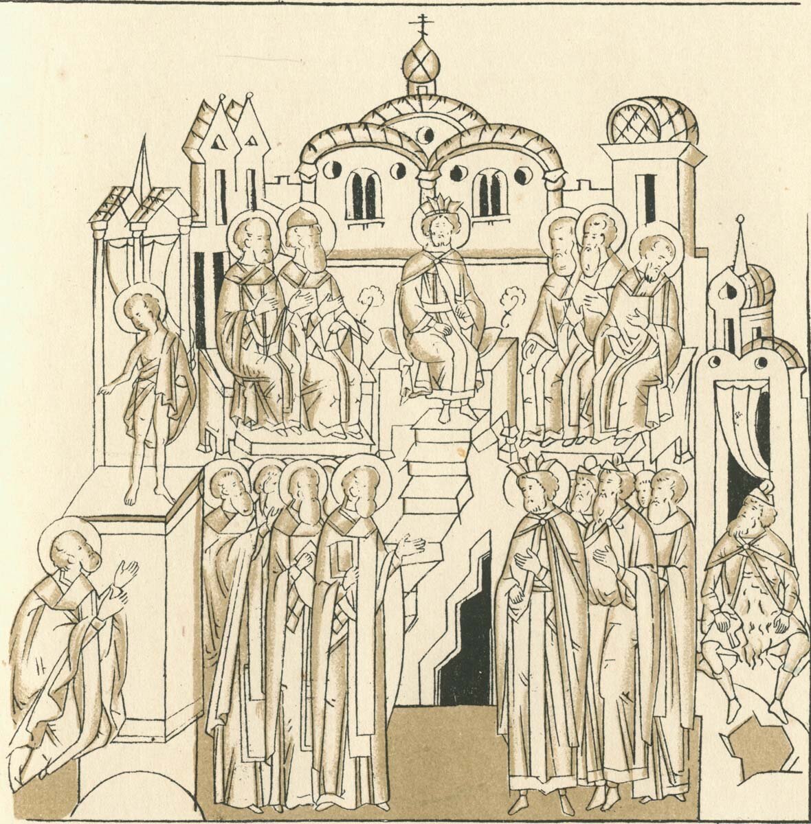 Правила трулльского собора. Икона первый Никейский собор. Первый Вселенский собор икона. Икона первого Вселенского собора. Отцы 1 Вселенского собора иконы.