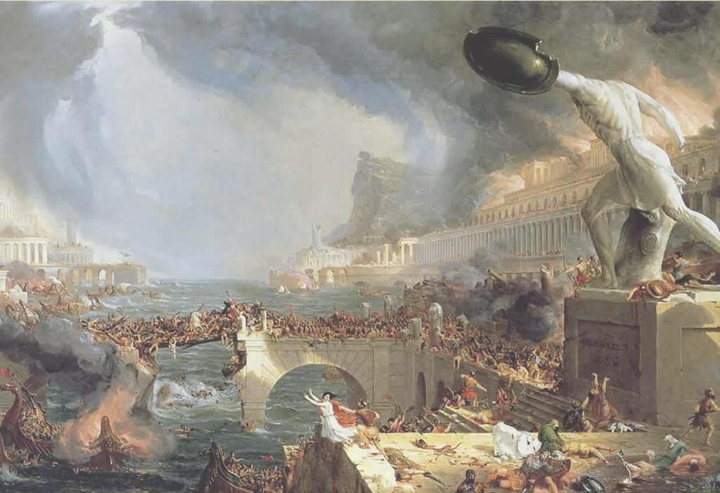 Падение западного мира. Источник: https://autogear.ru/article/386/278/rimskaya-imperiya-etapyi-stanovleniya-praviteli-istoricheskie-faktyi/