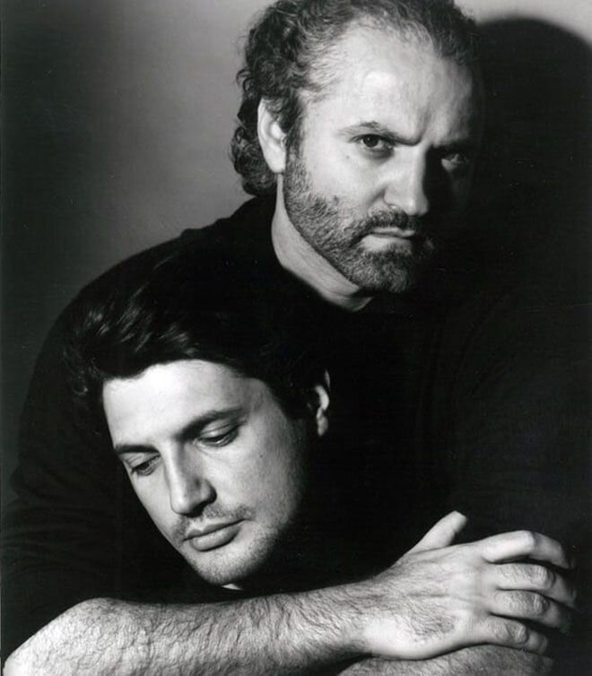 Джанни Версачи со своим возлюбленным моделью Антонио д’Амико