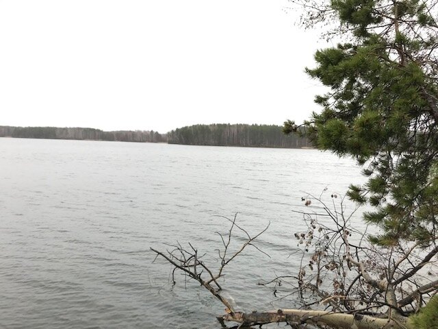 Иртяш. Небольшая заводь. Октябрь.