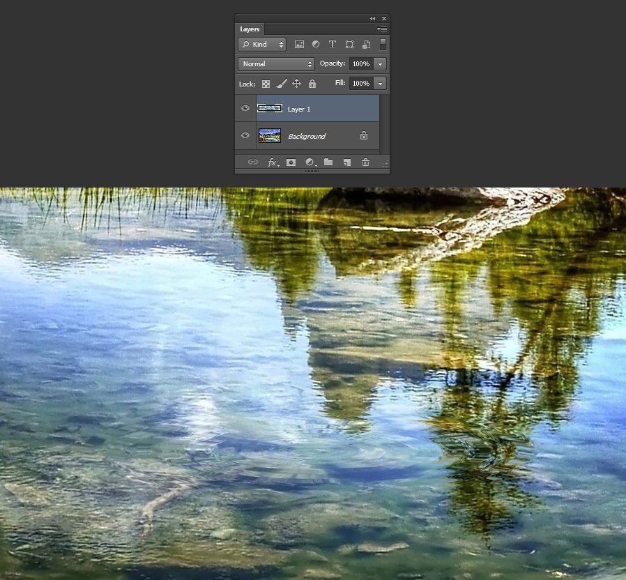 Как создать эффект отражения в воде с помощью Photoshop