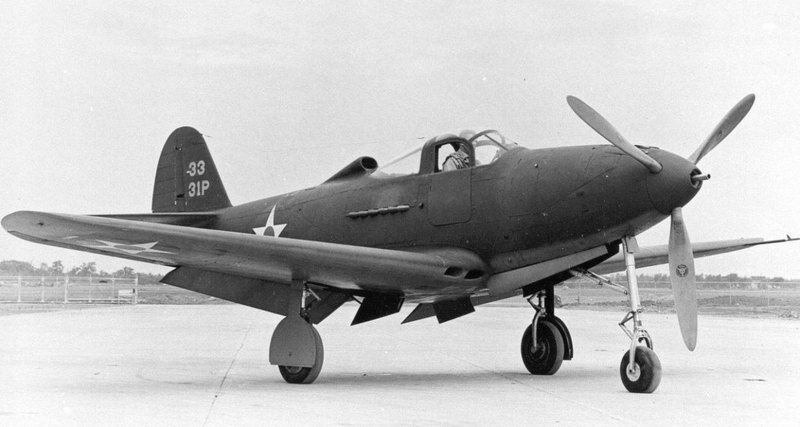Американский самолёт Bell P-39 Aircobra.