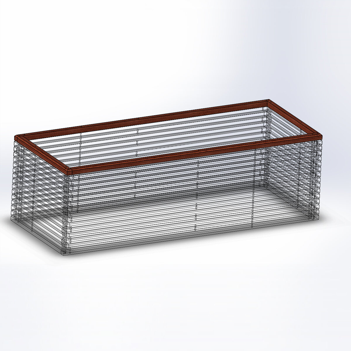 Угловой элемент по ребру в виде угла (общий вид на изделие).