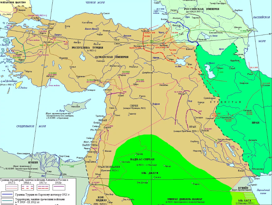 Османская империя и ближний восток. Османская Империя на современной карте на 1914г. Османская Империя 1914 год карта.