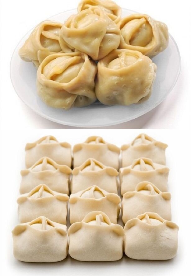 Вкусные и сочные манты