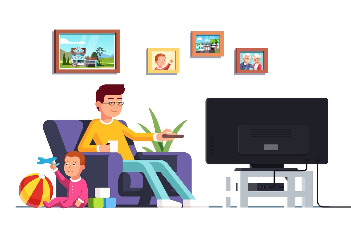 Постоянно включенные фоном TV и радио негативно сказываются на мозге ребенка. Даже, если вы считаете, что ребенок его не смотрит.
