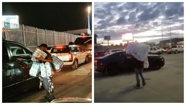 американцы в мексиканских магазинах скупают туалетную бумагу