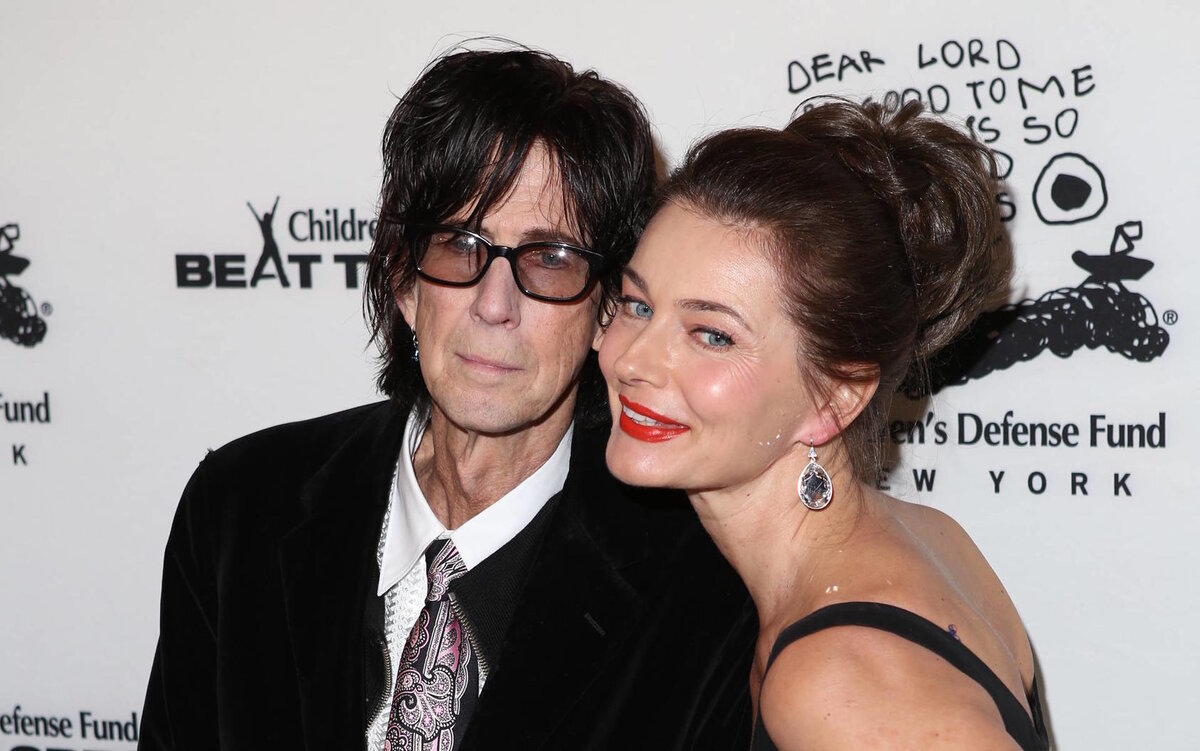 Паулина Поризкова и Фронтмен американской рок-группы The Cars Рик Оказек 