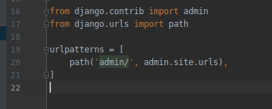 Заметили тут есть путь admin/, по которому мы заходили на админку.