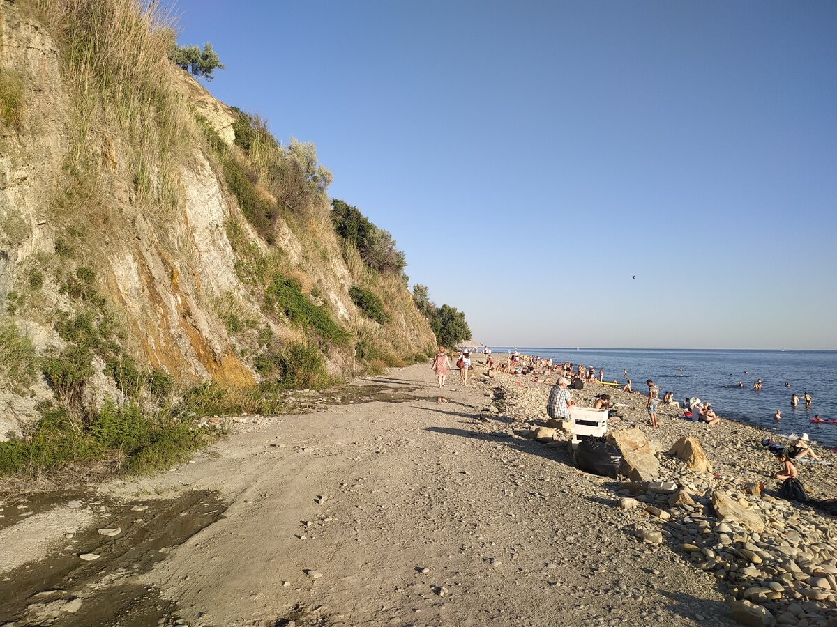 фото анапа пляж высокий берег